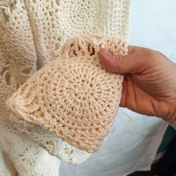 Free People Crochet white pants size M in EUC - Picture 12 of 13